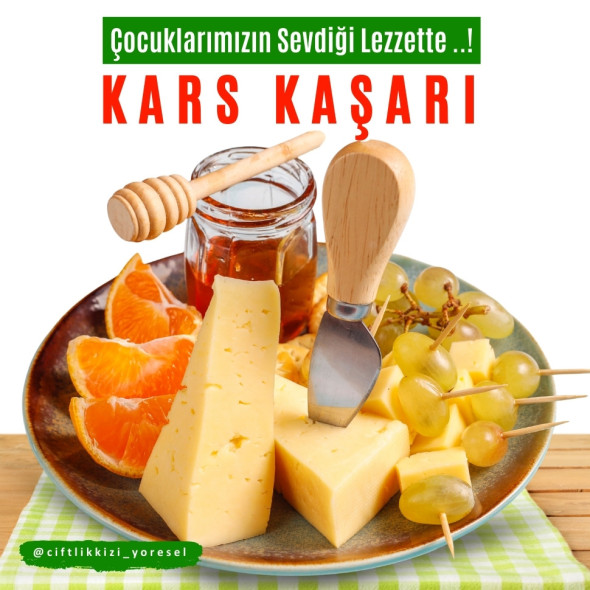 Kars Kaşarı 1 Kg Tam Yağlı