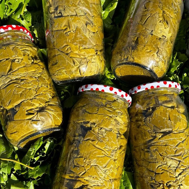 Kuru Basım Yaprak 5 Kavanoz