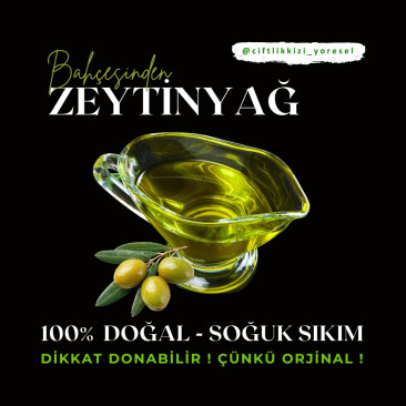 Aydın Bahçeden Zeytinyağı | Doğal Soğuk Sıkım Zeytinyağı 1 Kg