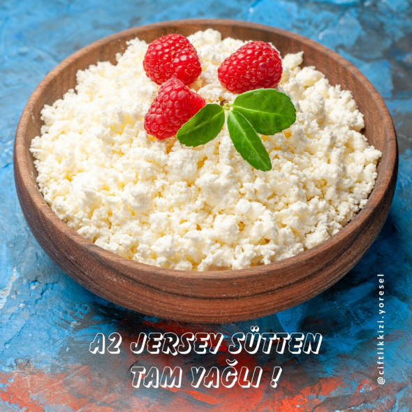 A2 Jersey Sütünden Çökelek | Doğal Katkısız Köy Çökeleği 1 Kg