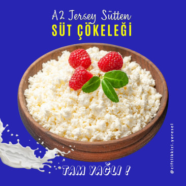 A2 Jersey Sütünden Çökelek | Doğal Katkısız Köy Çökeleği 1 Kg